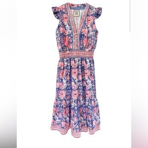 Alicia Bell silk cotton Annabelle Midi Dress- Cotton size XS
